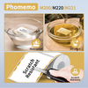 Phomemo 60x86mm Thermische etiketten met gouden golfpatroon voor M200/M220/M221 - 3 rollen