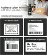 Phomemo M110 Labelprinter, verbeterde thermische labelprinter voor telefoon en Windows/Mac, 2 inch draagbare labelmaker voor kleding, sieraden, retail, adressen, barcodes, inclusief 100 labels