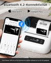 Étiqueteuse Phomemo, imprimante d'étiquettes Bluetooth pour codes-barres, adresses, maison, courrier, petites entreprises, vêtements, étiqueteuse portable avec 3 rouleaux d'étiquettes et sac