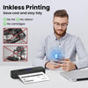 Imprimante portable sans fil Phomemo pour le voyage, imprimante thermique Bluetooth M832, imprimante mobile sans encre compatible papier thermique 8,5'' x 11'' et A4, compatible iPhone, Android et ordinateur portable pour bureau, voiture et maison