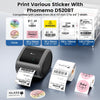 Phomemo D520BT Zelfklevende Labelprinter, 4x6 Verzendlabelprinter, Thermische Printer via Bluetooth of USB-verbinding, Compatibel met Amazon, Ebay, Etsy, Ups, Wish, Shopify