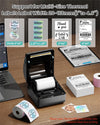 Phomemo verzendetikettenprinter inclusief 3 rollen van 250 etiketten in 4 x 6 | Bluetooth-etikettenprinter voor DHL, labelprinter 4x6, thermische printer compatibel met Amazon, DHL, Vinted, Etsy, UPS, FedEx, DPD, standaardprinter