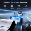 Phomemo 300DPI 4" Touchscreen Wi-Fi 4x6 Thermal Shipping Label Printer PM643, Wireless AirPrint Thermal Printer with Label Holder, One-Click Reprint and Built-in Template Storage for Small Business, Standard Printer