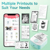 Phomemo Q02 Mini Sticker Printer, Pocket Thermal Printer for Study, Notes, Photos, Journals, Portable Label Printer Compatible with iOS and Android, Green