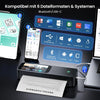 Phomemo M85 Draagbare Printer, Draadloos voor op reis met verbeterd touchscreen, thermische draadloze inktloze Bluetooth-printer, ondersteunt A4/B5/A5, compatibel met iOS, Android, Windows, Mac, standaard printer