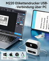 Phomemo M220 Tragbarer Bluetooth-Thermodrucker für Geschäftsetiketten