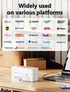 Phomemo 241BT Thermische Bluetooth-etikettenprinter 4x6, DHL Zelfklevende Bluetooth-etikettenprinter met 150mm/s printsnelheid - Via USB Bluetooth, voor DHL, UPS, Amazon, Ebay, Shopify