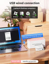 Phomemo 241BT Thermische Bluetooth-etikettenprinter 4x6, DHL Zelfklevende Bluetooth-etikettenprinter met 150mm/s printsnelheid - Via USB Bluetooth, voor DHL, UPS, Amazon, Ebay, Shopify