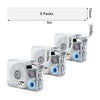 Phomemo 15mmx5m Zwart op Transparant Strijkbare Labeltape voor P15
