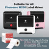 50 x 50mm Transparent Round Flower Frame D Label for M200/M220/M221 - 1 Roll - Phomemo