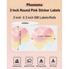 Phomemo 3" zelfklevende ronde thermische etiketten voor verzendlabelprinter ronde etiketten
