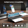 Phomemo M834 A4 Thermal Printer – Portable A4 Printer for Travel, Office, School, and Home; Compatible with Smartphones and Computers; Includes Carrying Case and 4 Rolls of Thermal Paper.